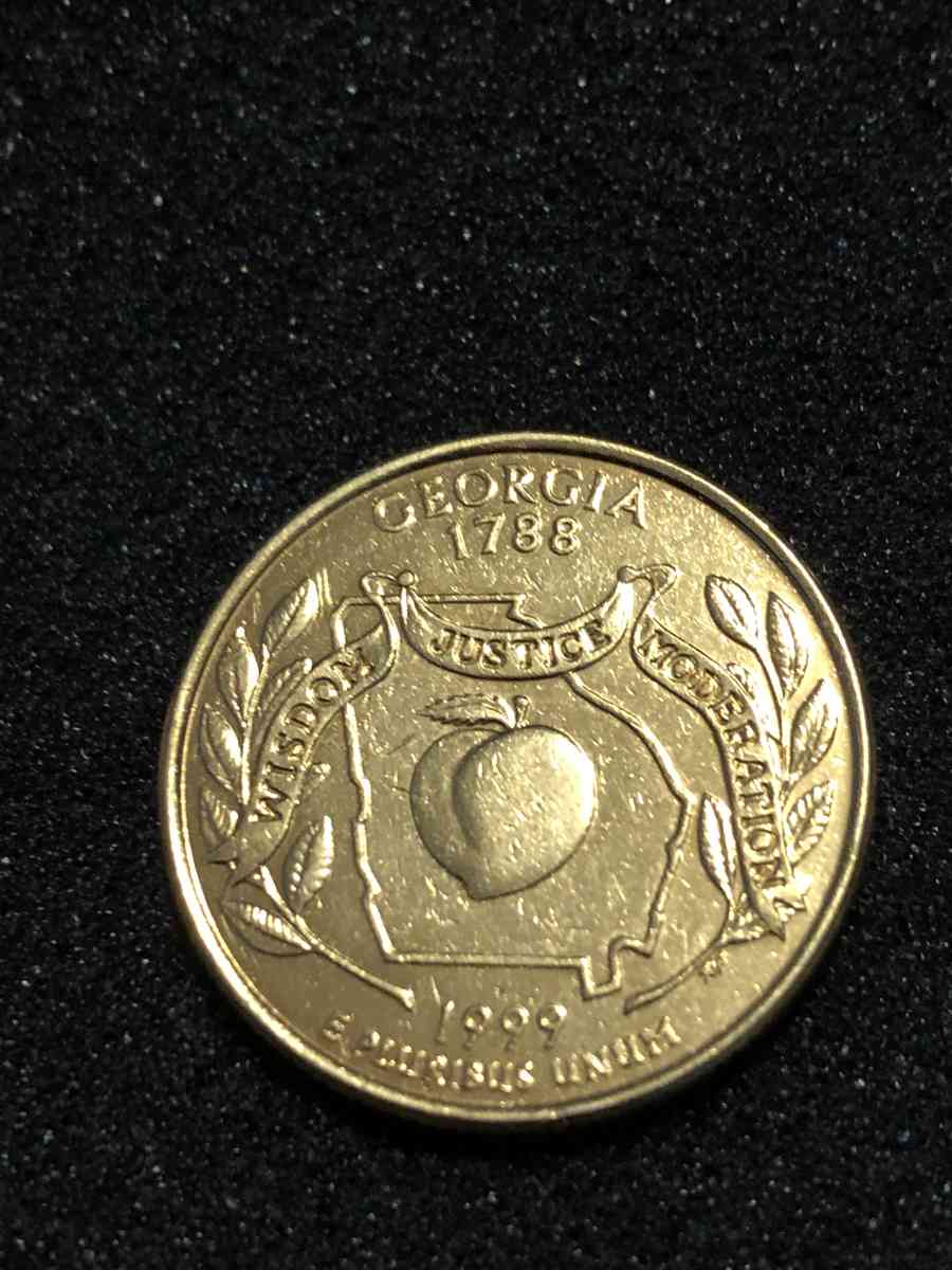 1999 p georgia quarter experimental blank error - Rock Springs, Wyoming - FleaMarketBay