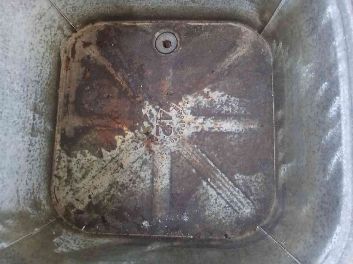 Vintage Wheeling Galvanized Double Wash Tub Stand - Ardmore, Oklahoma - FleaMarketBay