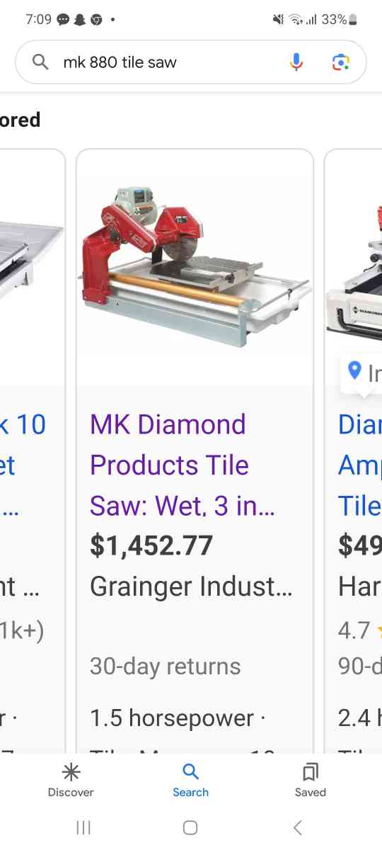 mk 880 wet tile saw - Bryan, Ohio - FleaMarketBay