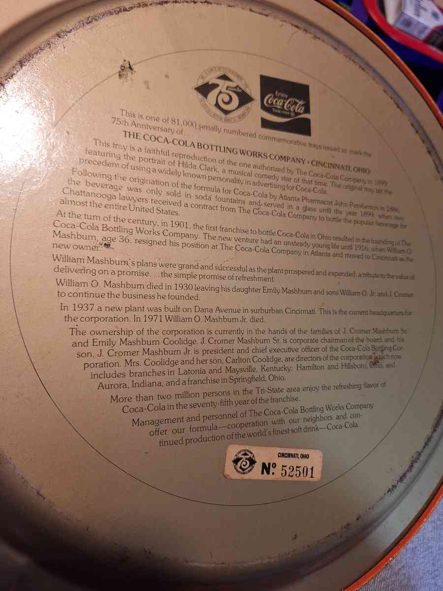 Vintage Drink CocaCola Refreshing Delicious Advertising - Mason, Kentucky - FleaMarketBay