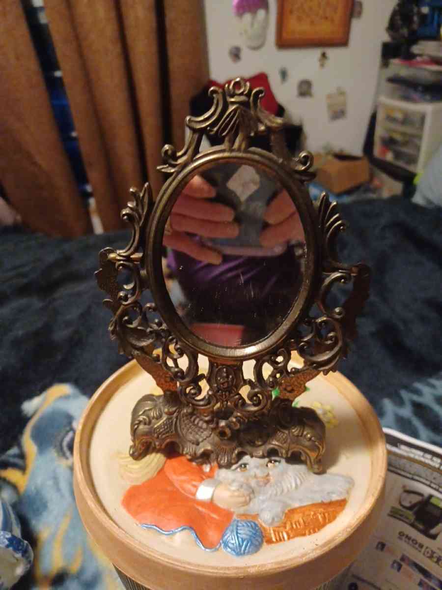 ginger bread house keepsake vase vanity mirror perfume bottl - Greenville, South Carolina - FleaMarketBay