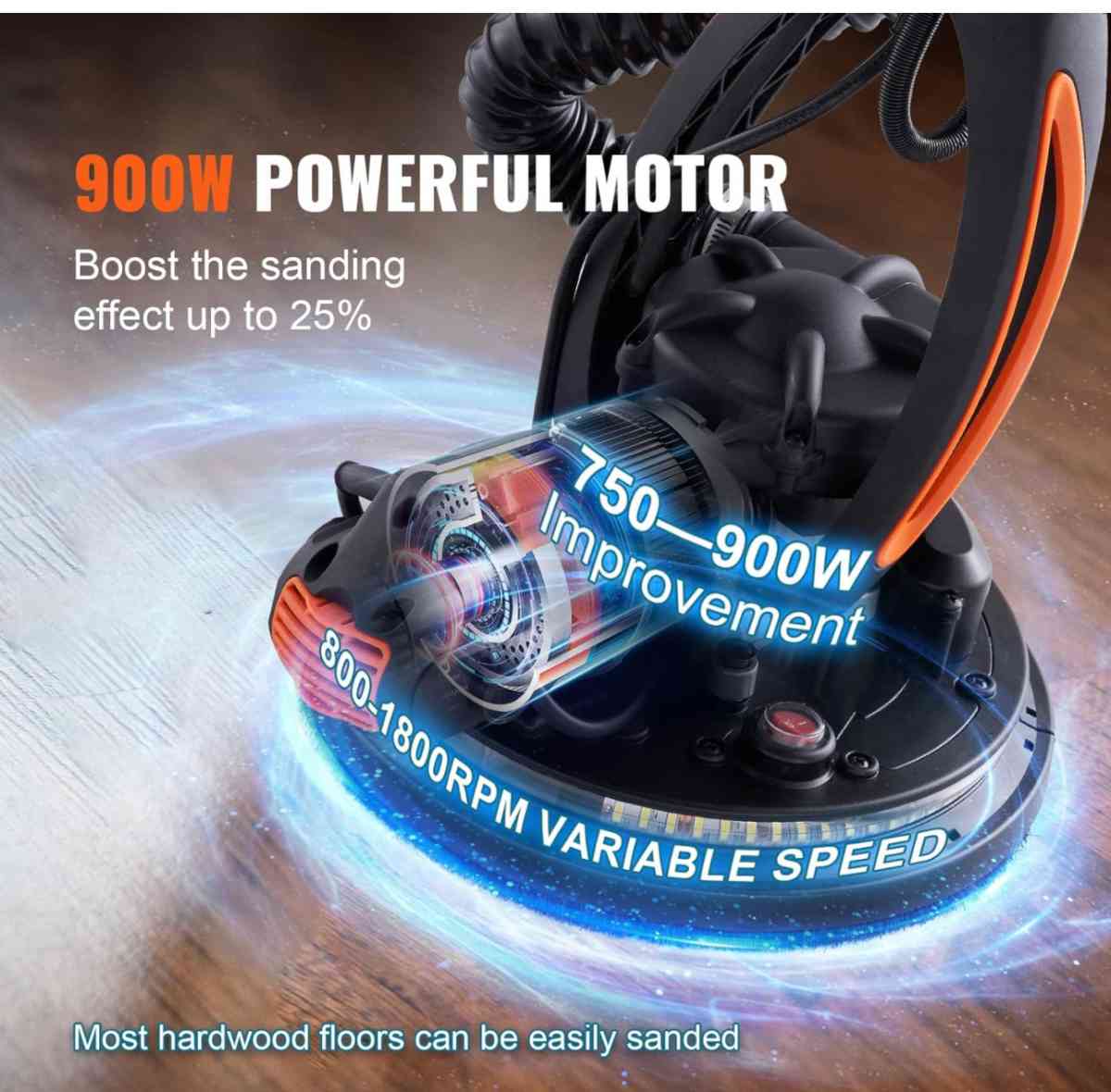 Drywall Sander 900W Electric Sander with 12 Sanding Discs Va - Garden Grove, California - FleaMarketBay