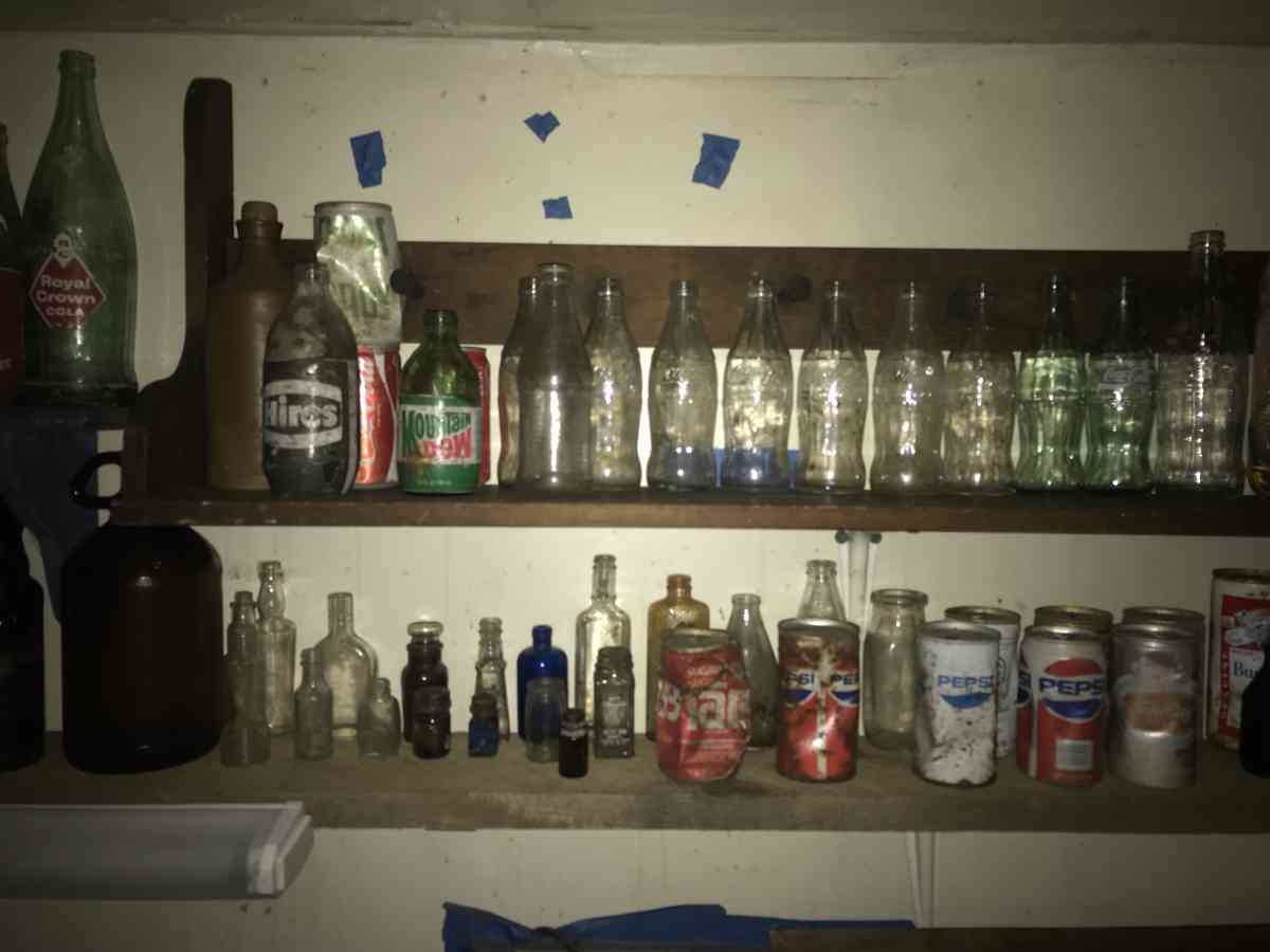 old soda bottles and beer bottles and others - Morgantown, West Virginia - FleaMarketBay