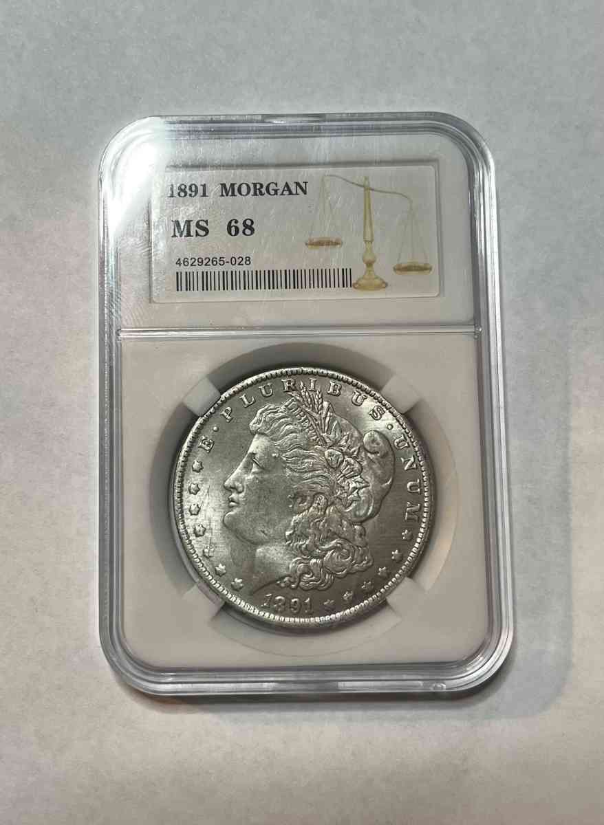 US 1891 Morgan Silvery Coin Collectors Memorial Imitation - Philadelphia, Pennsylvania