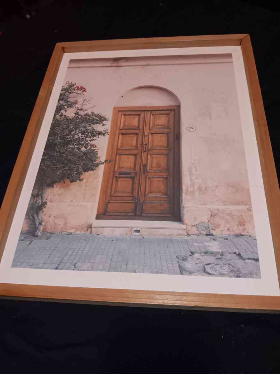 Wooden doorway framed painting - Indianapolis, Indiana