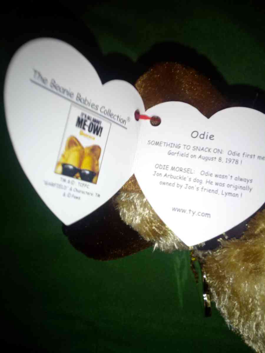 2004 Ty beanie babies Odie mint selling collection off - New Port Richey, Florida - FleaMarketBay
