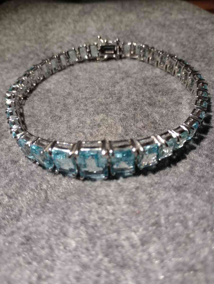 Blue Topaz Bracelet - Kellogg, Idaho - FleaMarketBay