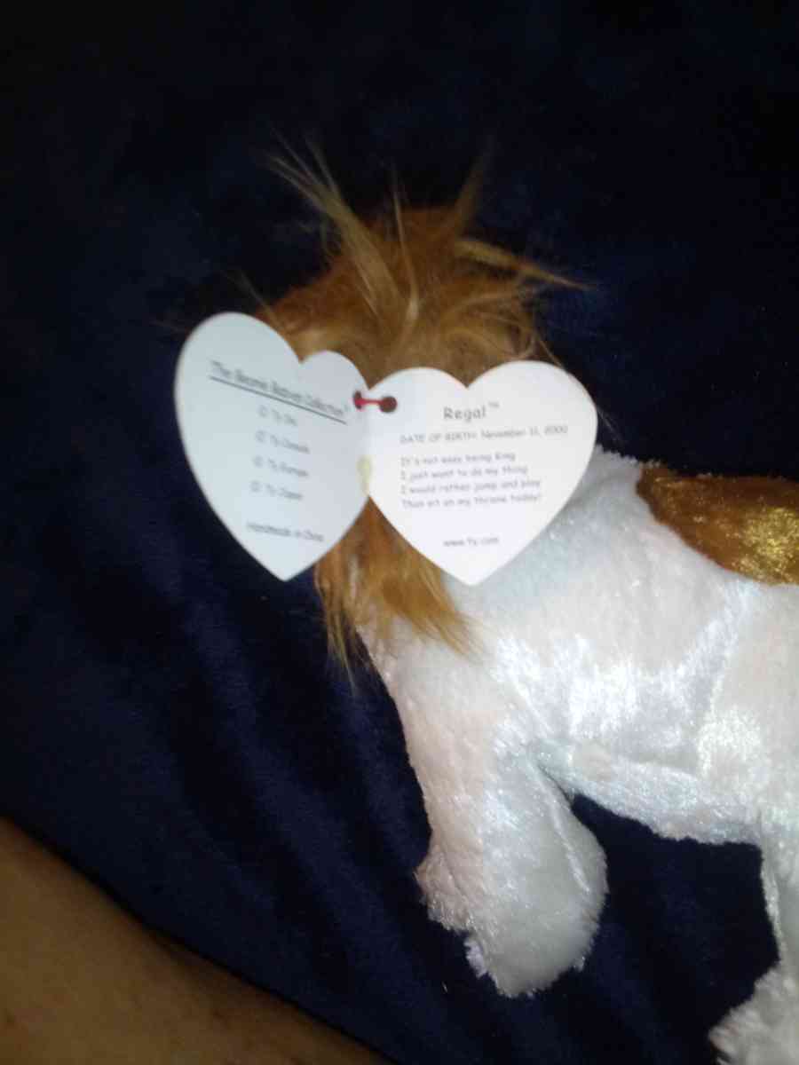 2001 Ty beanie babies regal mint selling collection off - New Port Richey, Florida - FleaMarketBay