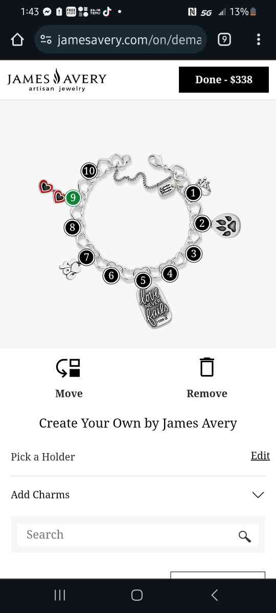 james avery trade for a unlocked iPhone - Aransas Pass, Texas