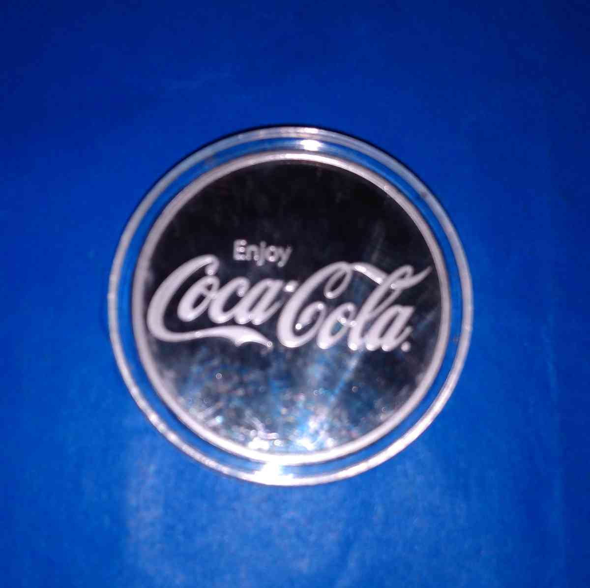 coca  cola  silver round oz - Monmouth, Oregon - FleaMarketBay