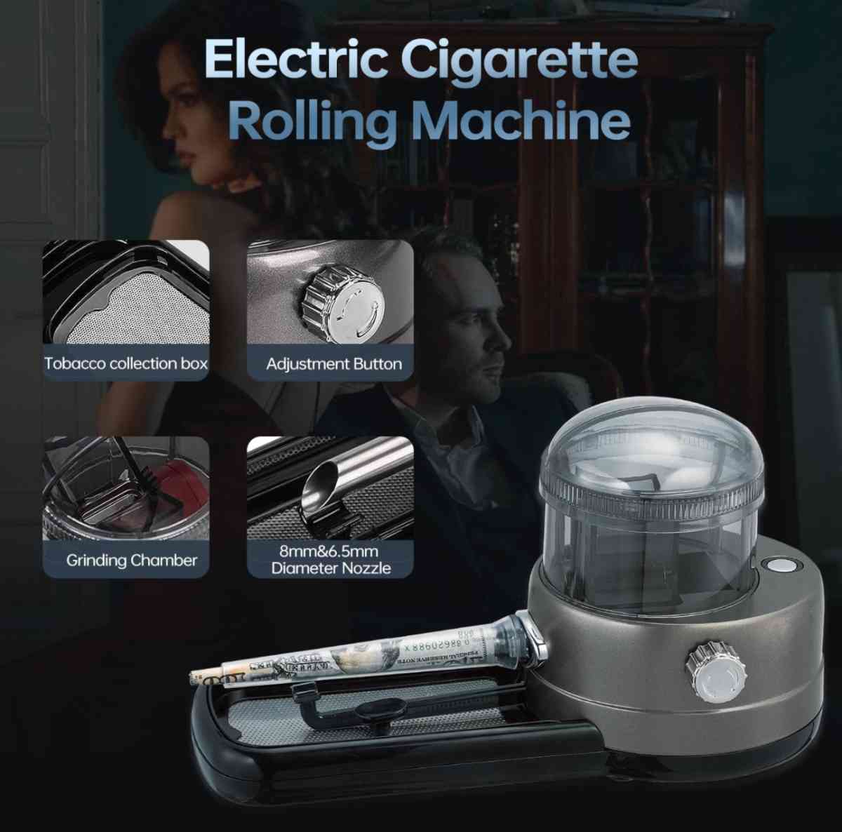 Electric Cigarette Rolling Machine Portable Tobacco Injector - Garden Grove, California - FleaMarketBay