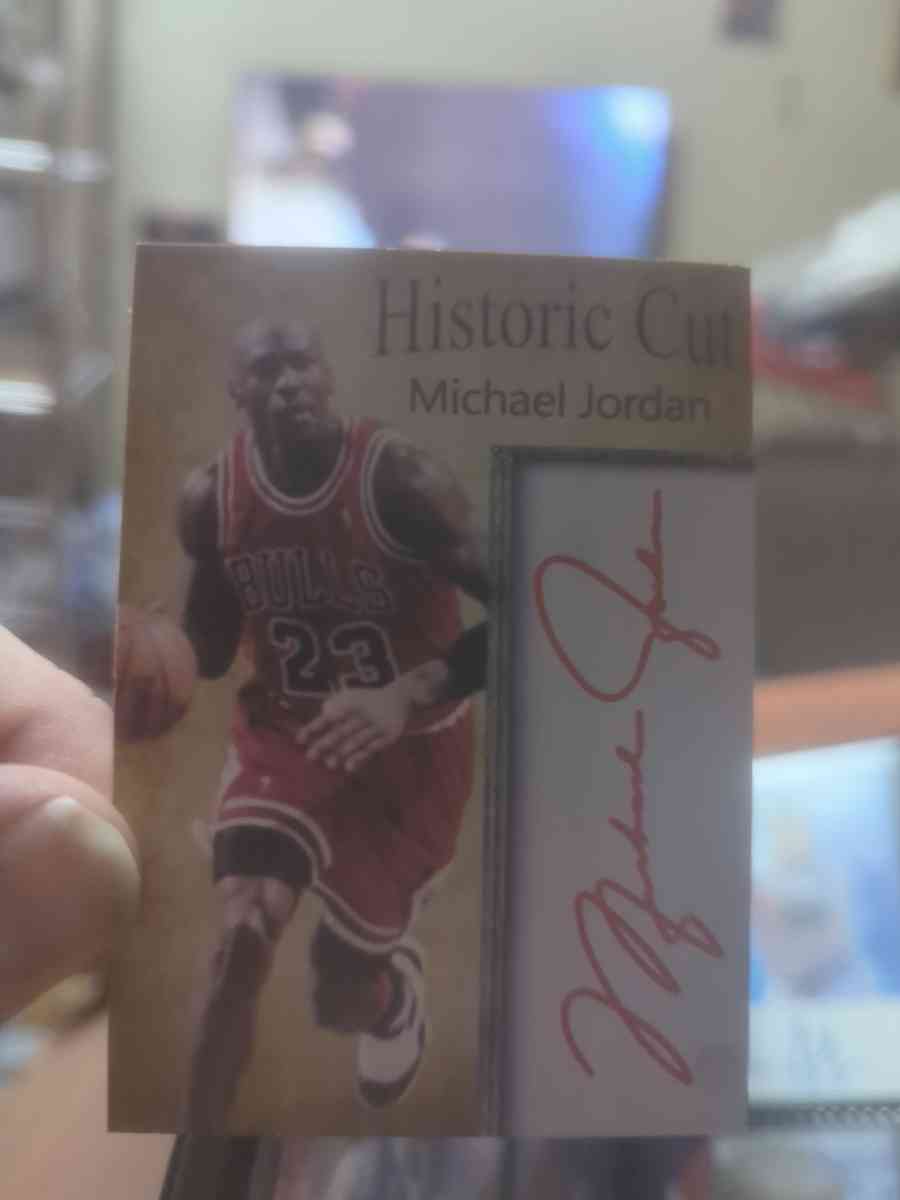 Michael Jordan auto reprint make offer