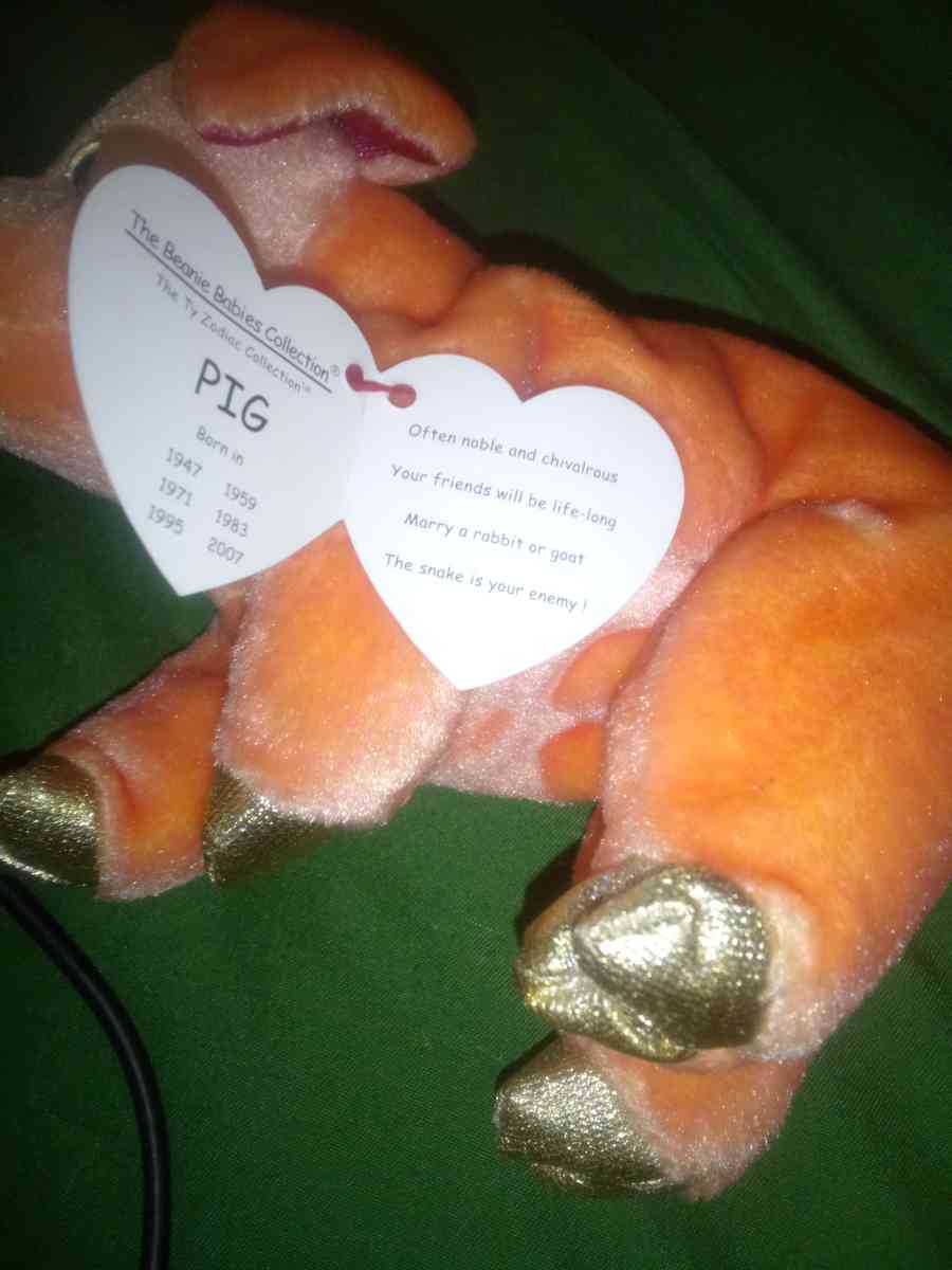 2000 Ty beanie babies zodiac pig mint selling collection off - New Port Richey, Florida - FleaMarketBay