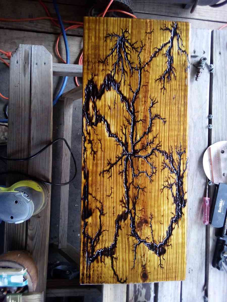 fractal burned hand made tables crosses signs - Henderson, Texas - FleaMarketBay