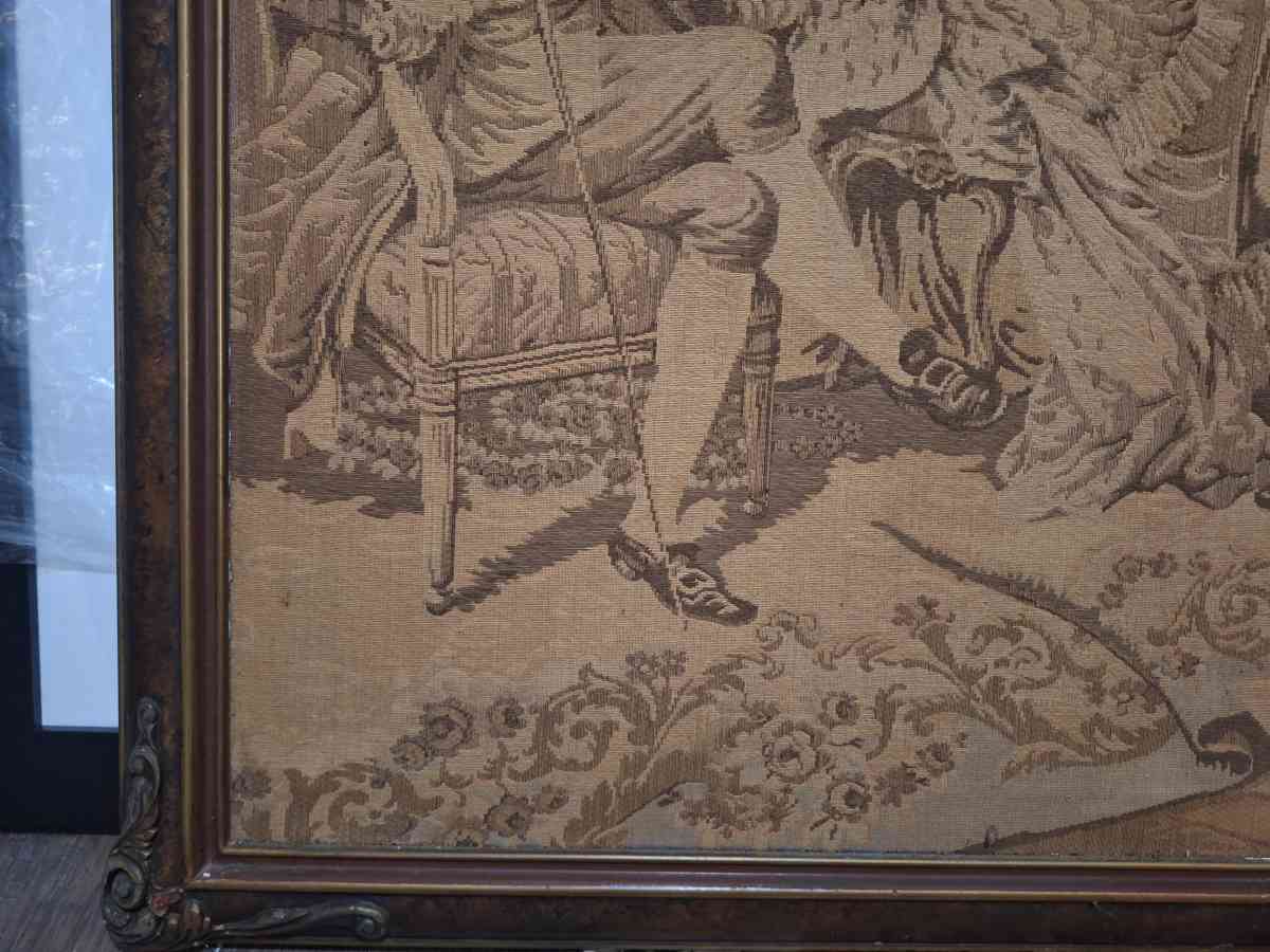 19th Century cloth etching beautiful framed - Maysville, Kentucky - FleaMarketBay