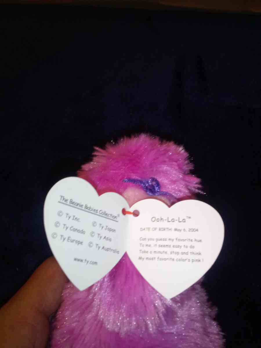 2004 Ty beanie babies ooh la la mint selling collection off - New Port Richey, Florida - FleaMarketBay