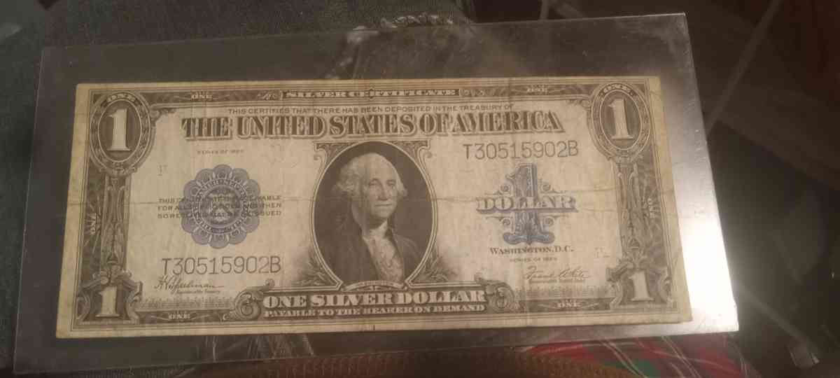 1923 silver certificate dollar bill - Ponchatoula, Louisiana