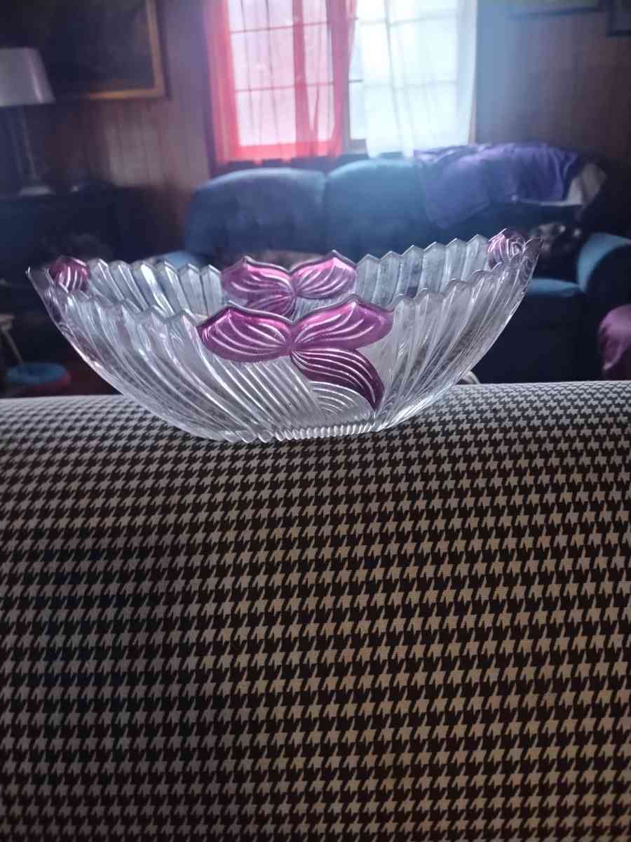 vintage Anne Hutte crystal bowl - Fort Payne, Alabama