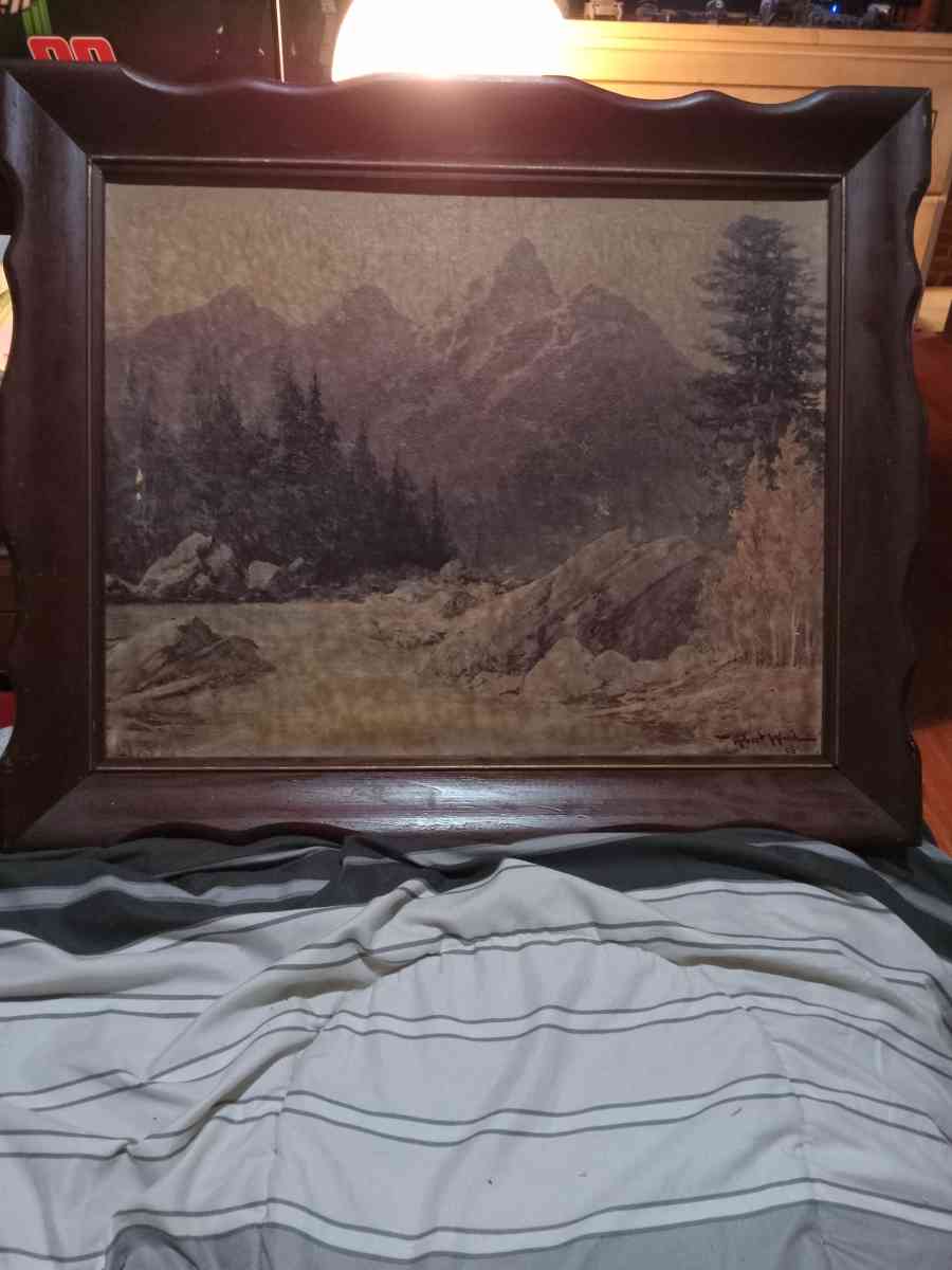 wood painting by Robert wood - New Albany, Indiana - FleaMarketBay