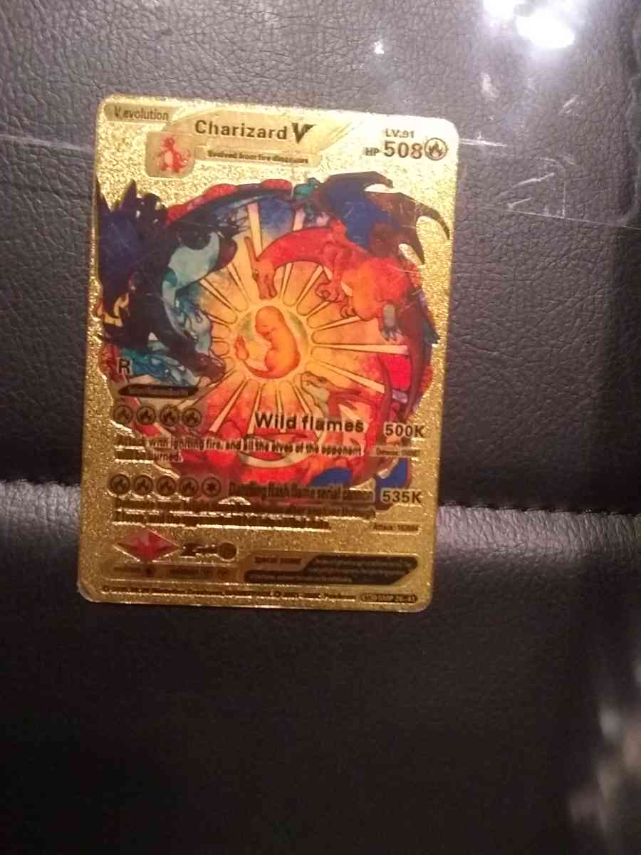 Rare Gold Plated Charizard V - New Caney, Texas - FleaMarketBay