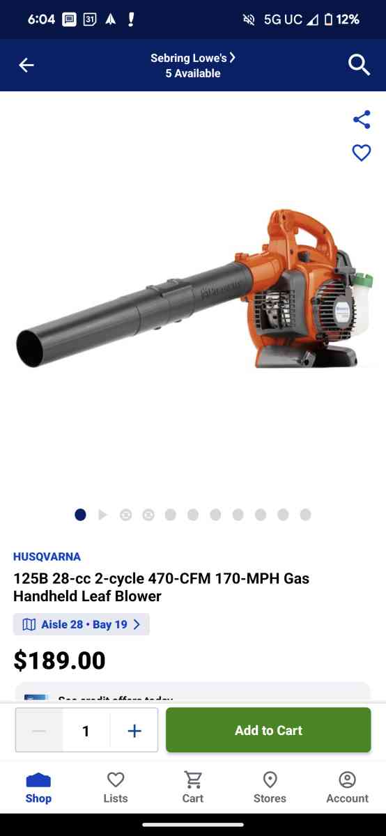 New Leaf Blower - Tampa, Florida - FleaMarketBay