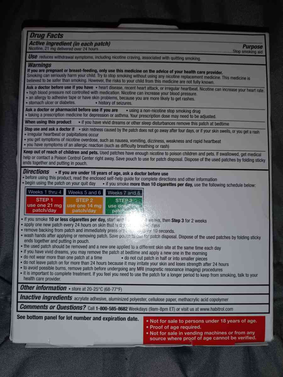 Nicotine Patches - San Diego, California - FleaMarketBay