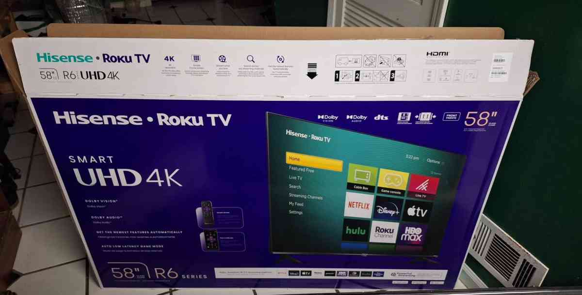 hisense 58 inch roku smart tv - Hiram, Georgia
