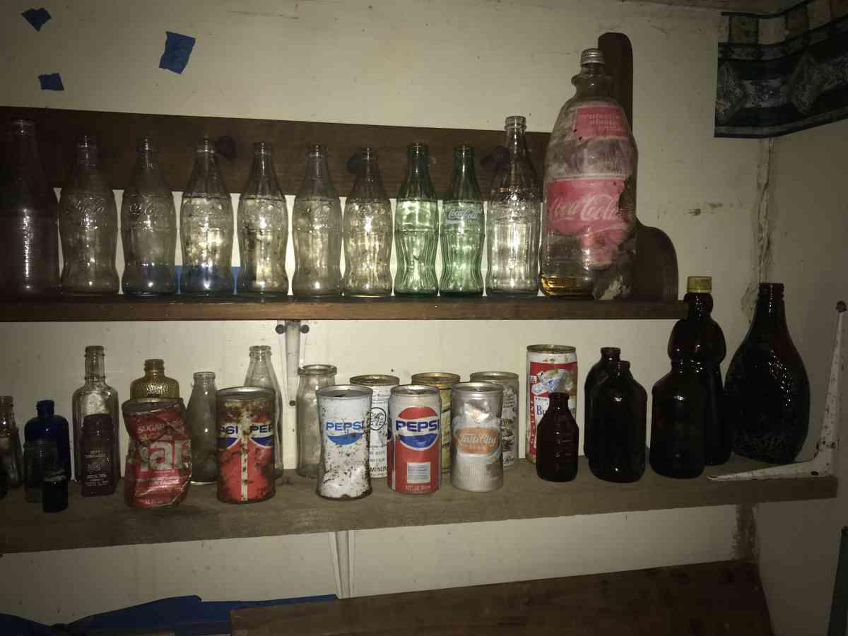 old soda bottles and beer bottles and others - Morgantown, West Virginia - FleaMarketBay