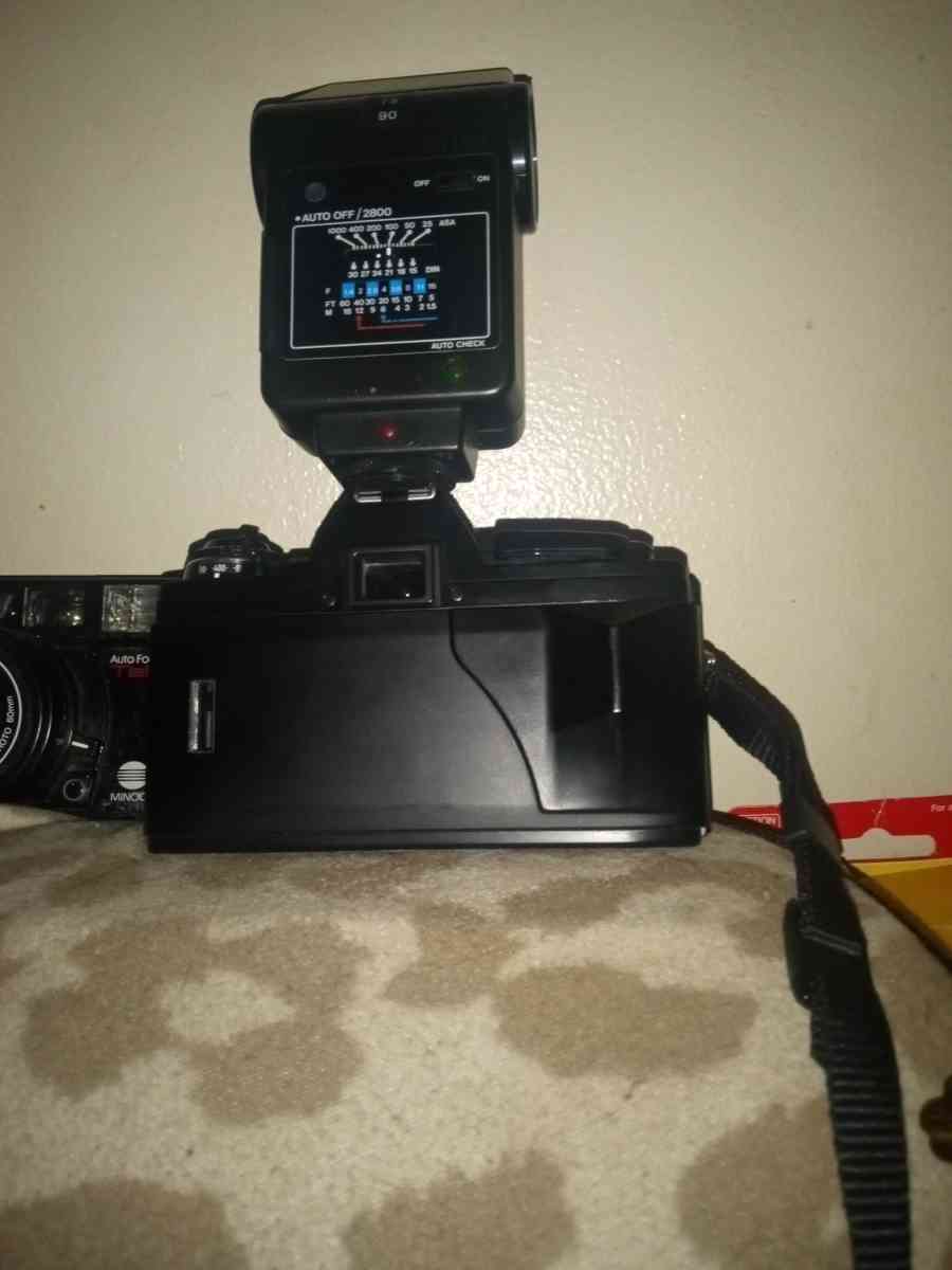 Minolta x370s camera with falsh - Dedham, Massachusetts - FleaMarketBay