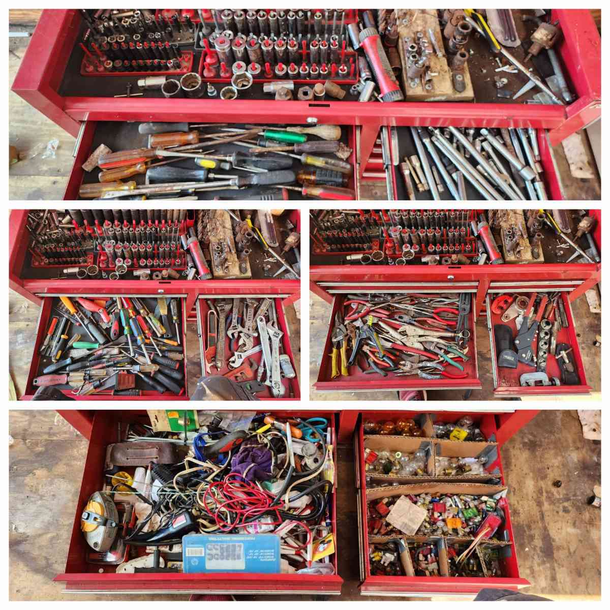 large top and bottom box full of tools - Orlando, Florida - FleaMarketBay