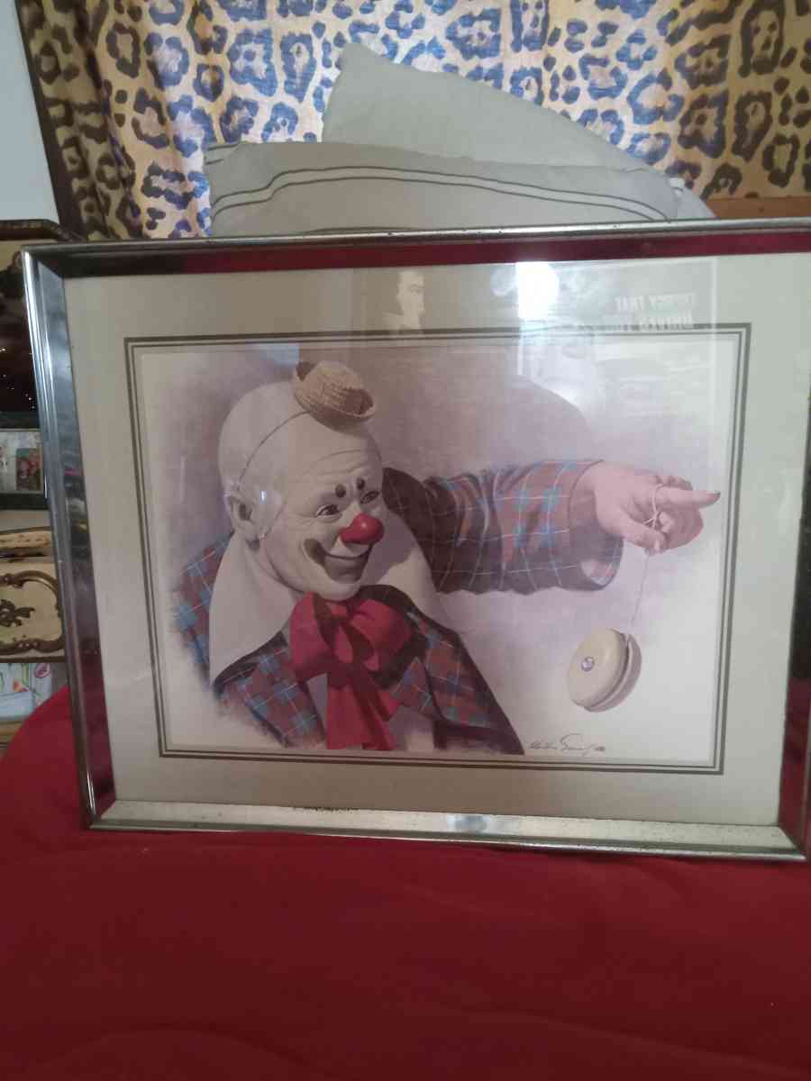 Arthur Sarnoff mated clown print - New Albany, Indiana - FleaMarketBay