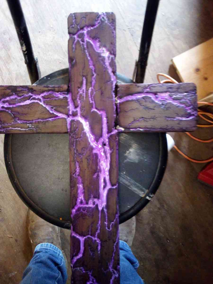 fractal burned hand made tables crosses signs - Henderson, Texas - FleaMarketBay