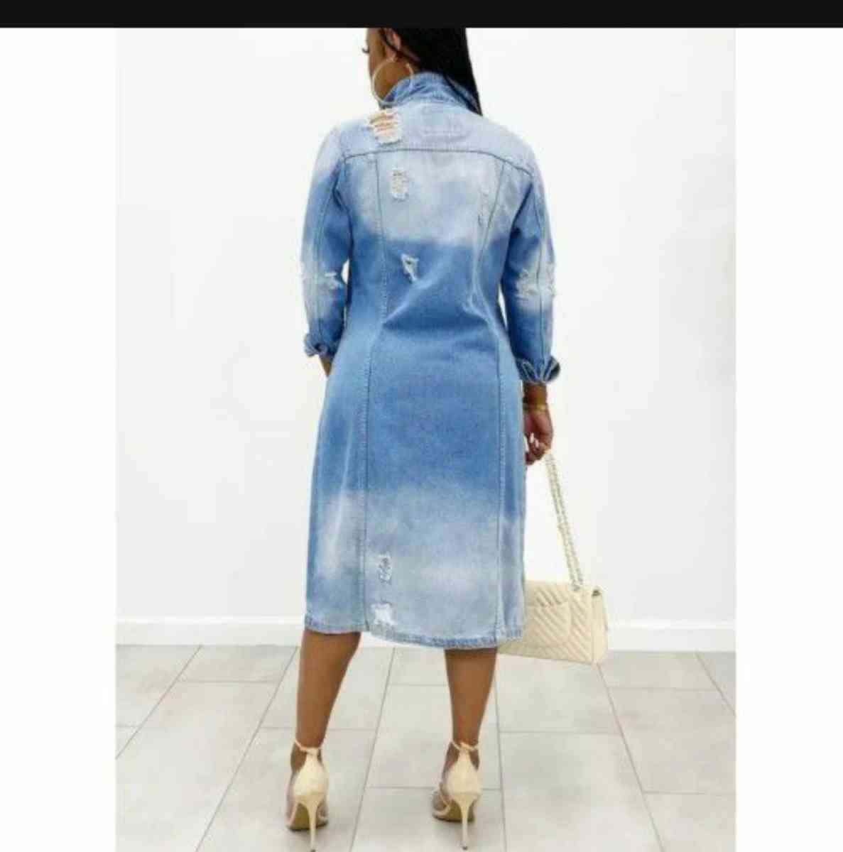 Women long trench jeans jackets - Willingboro, New Jersey