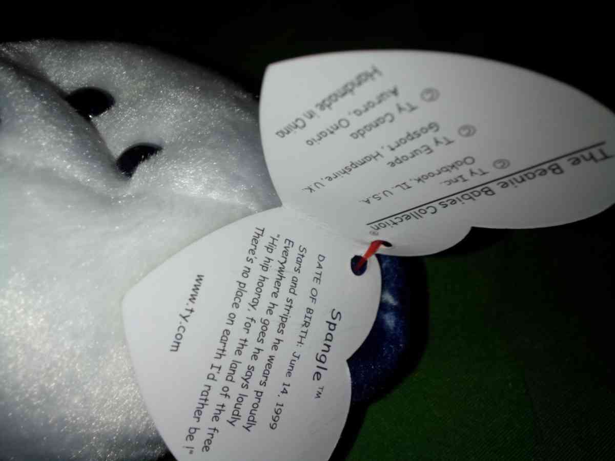 1999 Ty beanie babies spangle mint selling collection - New Port Richey, Florida - FleaMarketBay