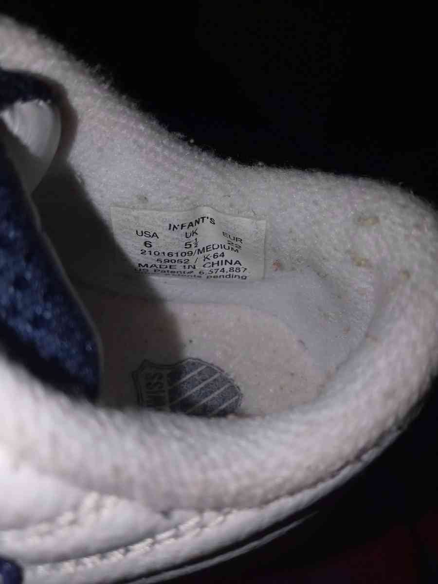 toddler size 6 KSwiss tennis shoes - Davenport, Florida - FleaMarketBay
