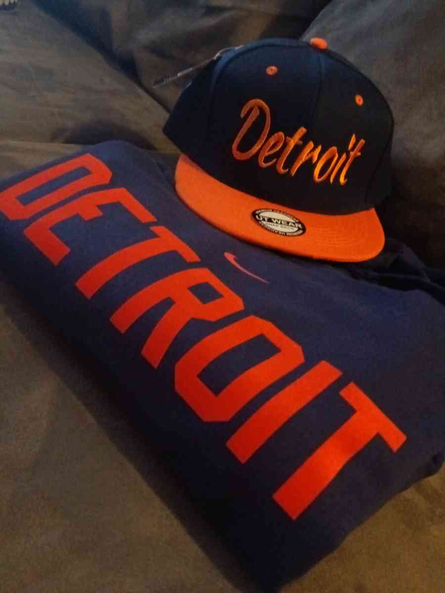 Brand New custom Detroit hoodie and hat combo set Size XL - Oak Park, Michigan