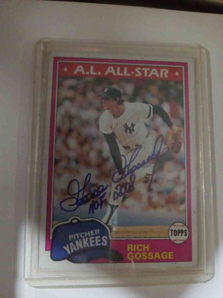 1981 topps a l all star goose gossage hof 2008 - New Albany, Indiana