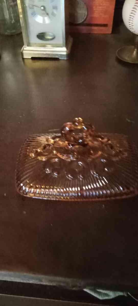 antique amber candy dish - New Albany, Indiana - FleaMarketBay