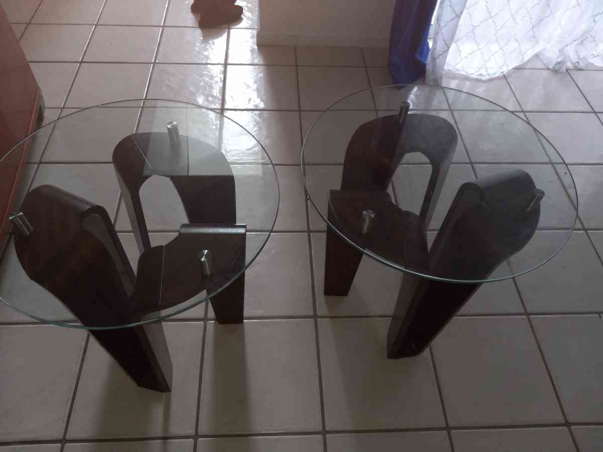 2 Modern Glass Coffee Tables - Palm Beach, Florida