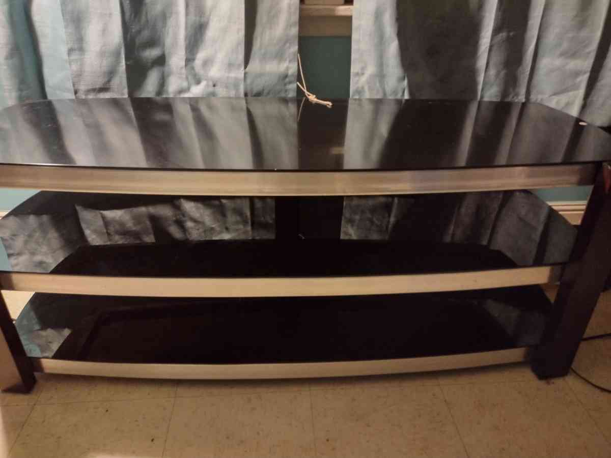 brand new 3 Glass shelf TV stand - Crossville, Tennessee