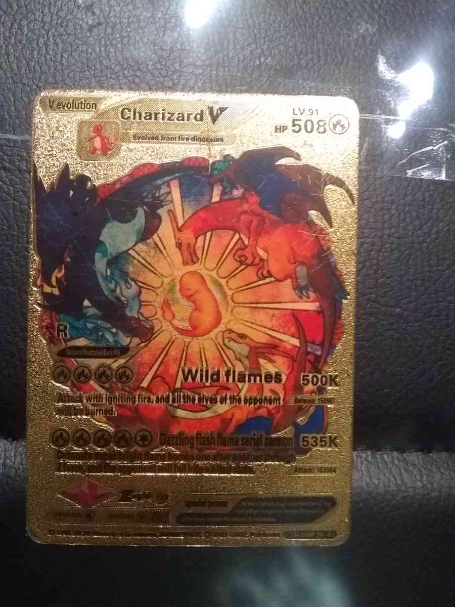 Rare Gold Plated Charizard V - New Caney, Texas