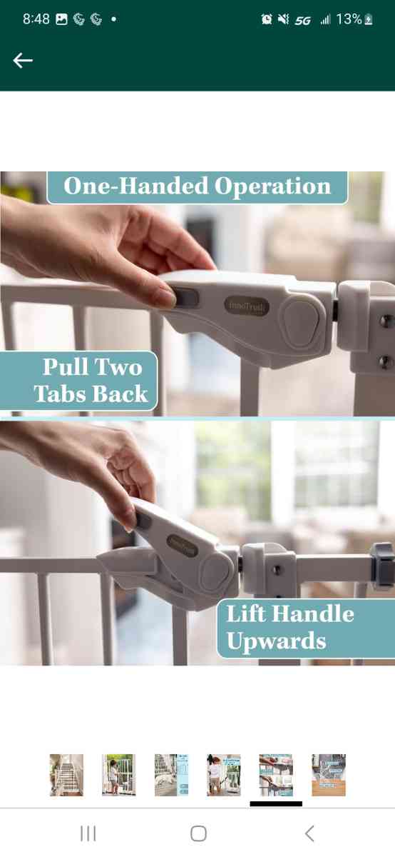 InnoTruth Baby Gate for Stairs and Doorways - Maysville, Kentucky - FleaMarketBay