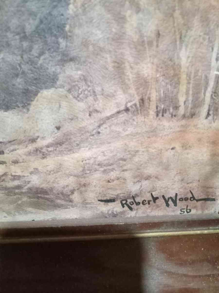 wood painting by Robert wood - New Albany, Indiana - FleaMarketBay