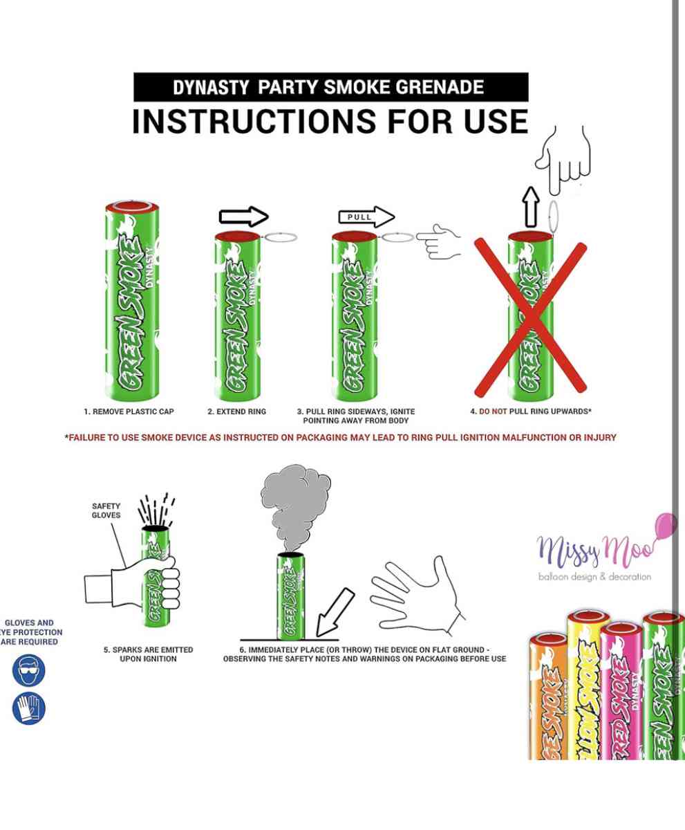 Dynastyparty Smoke Bomb Grenades  Pack of 3 Ring Pull Smoke - Ohio City, Ohio - FleaMarketBay