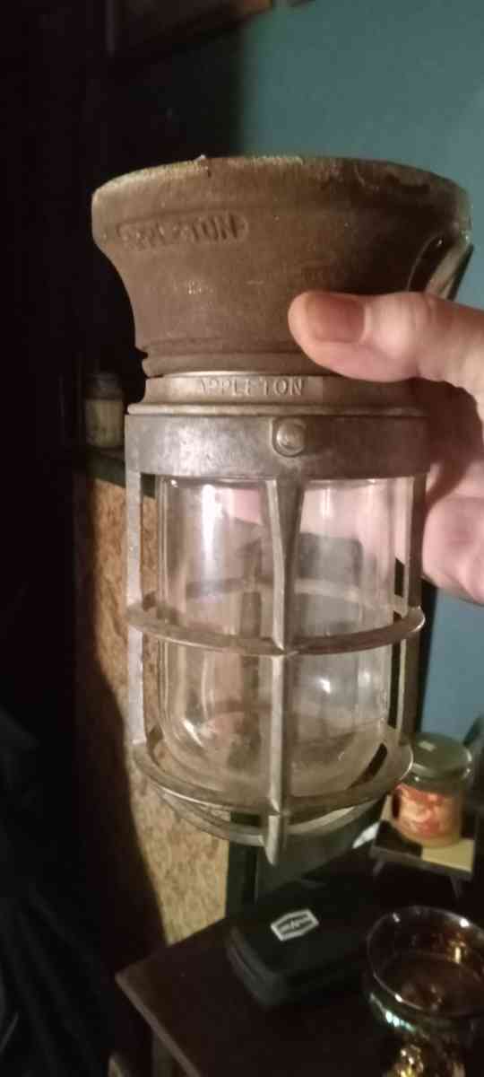 vintage Appleton light - New Albany, Indiana - FleaMarketBay