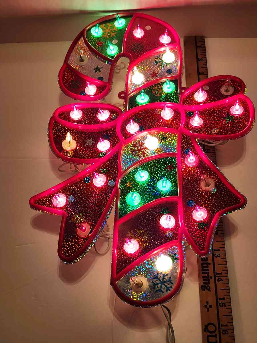 Celebrations Holographic Illumination Twinkling Candy Cane - Longview, Washington - FleaMarketBay
