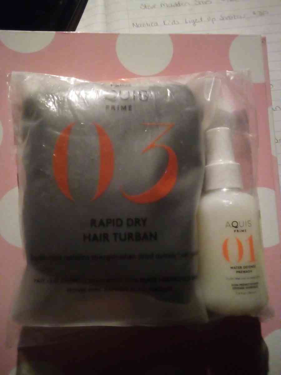 Aquis Prime Lisse Rapid Dry Hair Turban and Water Defense Pr - Phillipsburg, New Jersey - FleaMarketBay