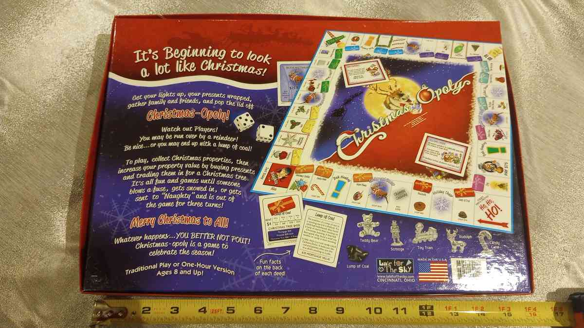 CHRISTMAS OPOLY Collectible Seasonal Board Game - Hollywood, Florida - FleaMarketBay