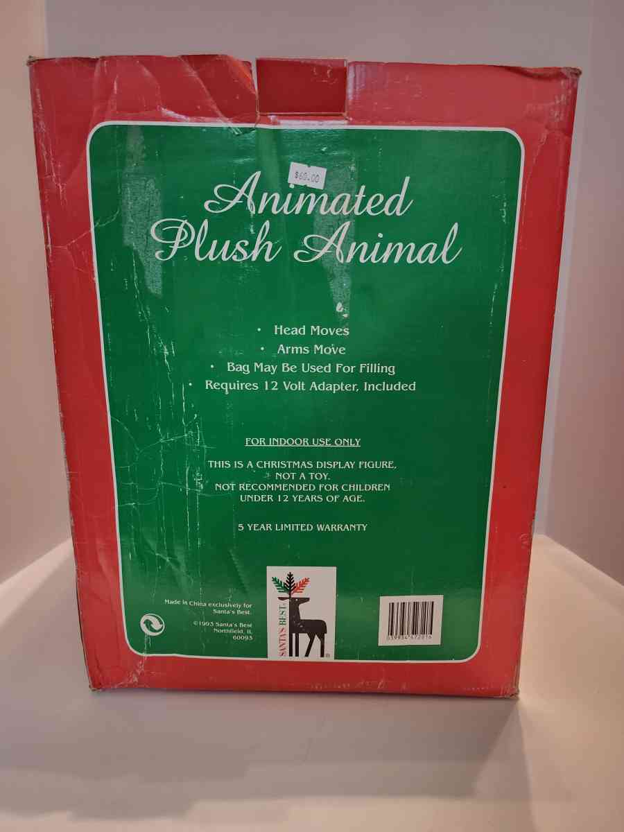 Vintage Animated Plush Dog By Santas Best - Longview, Washington - FleaMarketBay