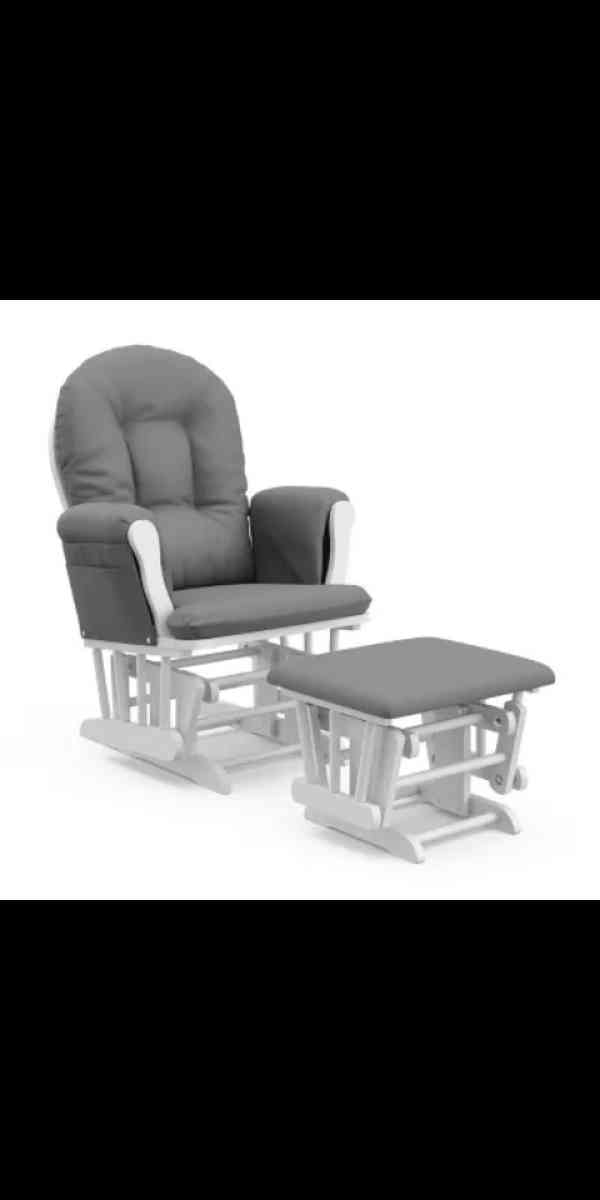 Nursery Rocking Chair Glider and Gliding Foot Rest - Hanover, Pennsylvania